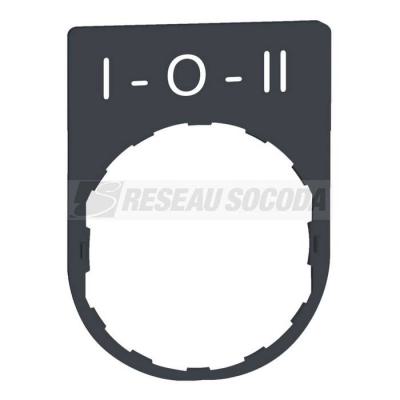  Etiquette plate 30x40 noire 