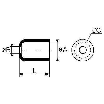  Embout cylindrique ER-38 RD 