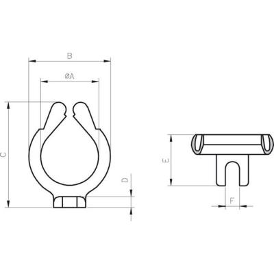  Etrier support CH-F33 