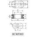  Passe-fils ''oblong'' DO-PVC 1 