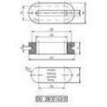  Passe-fils ''oblong'' DO-PVC 2 
