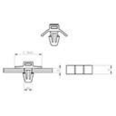  Socle � rivet K 50-36 