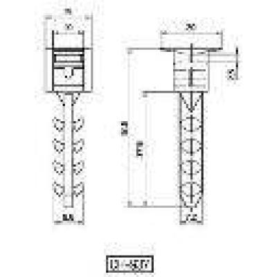  Embase cheville CH-937 PA12 