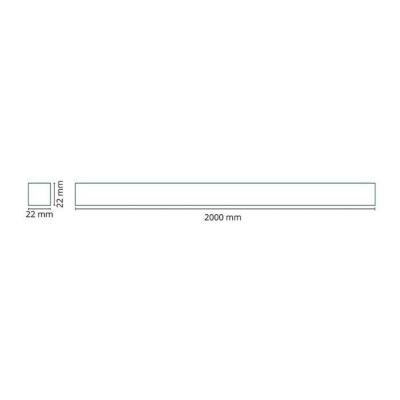  ZIP RAIL 2M BLANC 230V 