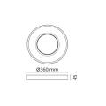  CIRCULUS BLANC 17W LED + ALIM 