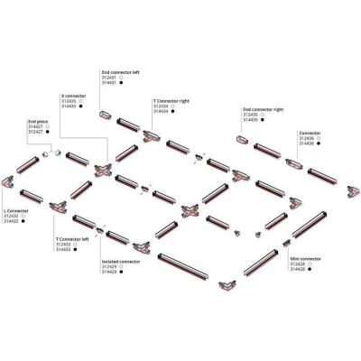  SHOPLINE BLANC CROCHET RAIL 3 