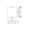  SAFIR APPLIQUE LED 8W BLC 830 