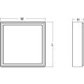  FRAME SQUARE NOIR 6W 3000K + D 