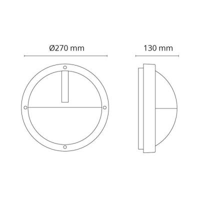  UNO HUBLOT BLANC E27 