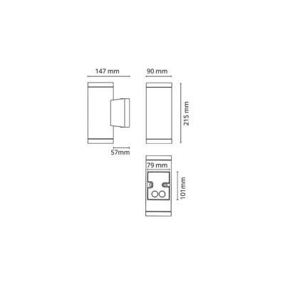  METRO PLAFONNIER LED BLANC 6,2 