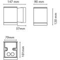  ECHO APPLIQUE GRAPHITE GU10 