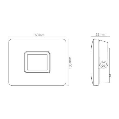  FLOM MIDI GRAPHITE 23W 4000K 
