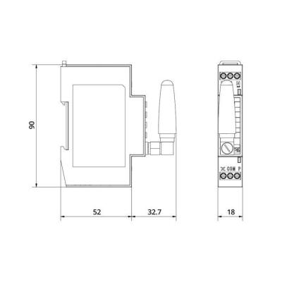  VARIATEUR DIN 2 POLES LEDDIM S 