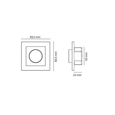  ADAPTATEUR CENTRAL LEDDIM GRIS 