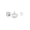  NANO DOWNLIGHT 1W LED NOIR 270 