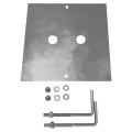  SQUARE POLE kit fixation borne 