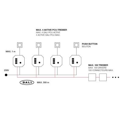 DALI INTERFACE PUSH DIMM/DALI 