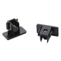  Embouts pr rail 1all noir x2 