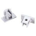  Embouts pr rail 1all blanc x2 