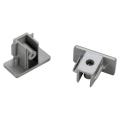  Embouts pr rail 1all gris x2 