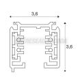  S-TRACK Rail 2m noir 