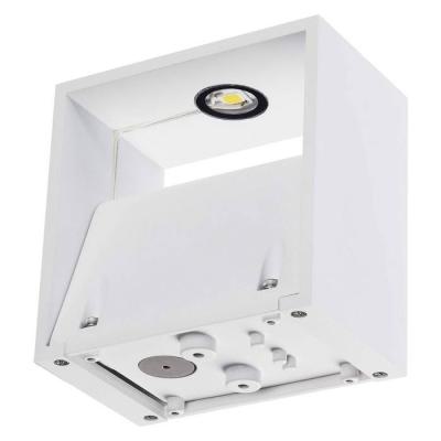  LOGS carr�e blanc 8W LED 3000K 