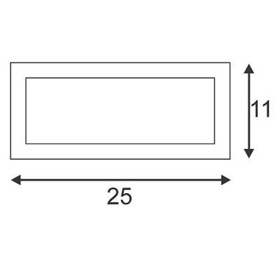  BOX-L carr�e blanc E27 max 18W 