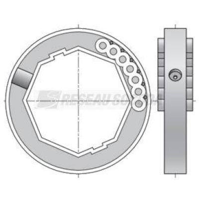  Bague d'adaptation verrous - O 