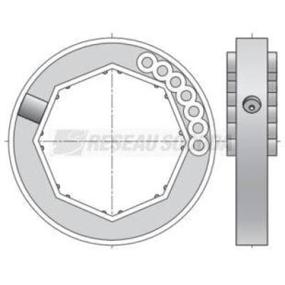  Bague d'adaptation verrous - O 