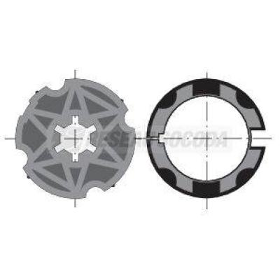  Roue et couronne ZF45 pour dia 