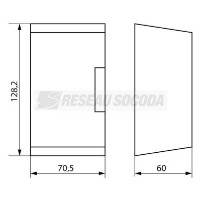  Cache bornes largeur 52,5 mm 