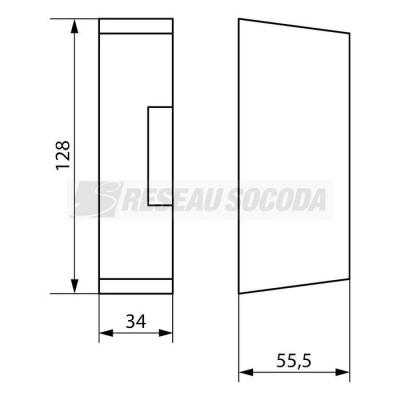  Cache bornes largeur 17,5 mm 