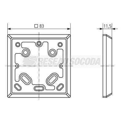  Plaque adapt boit enc 701..709 