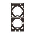  Platine verticale noire 2x ION 