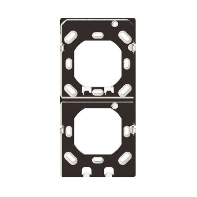  Platine verticale noire 2x ION 
