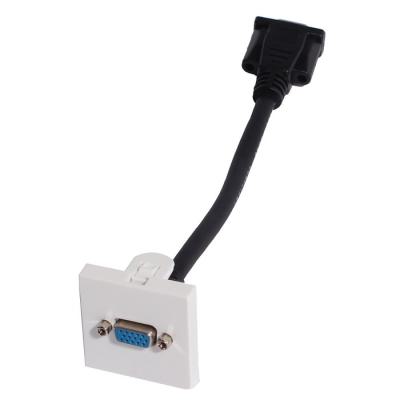  PLASTRON VGA FEM+CORDON 20CM 
