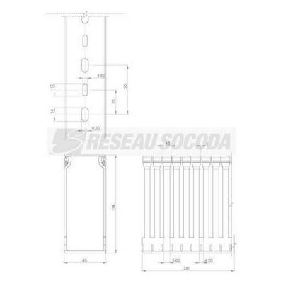  Goulotte c�blage 100x43 