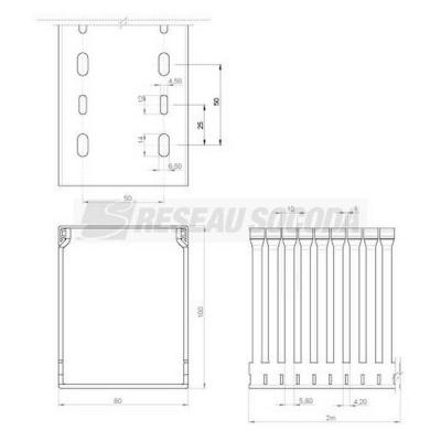  Goulotte c�blage 100x80 
