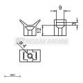  Embases � visser UV intemp�rie 