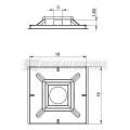  Embases adh�sives 19x19 int�ri 