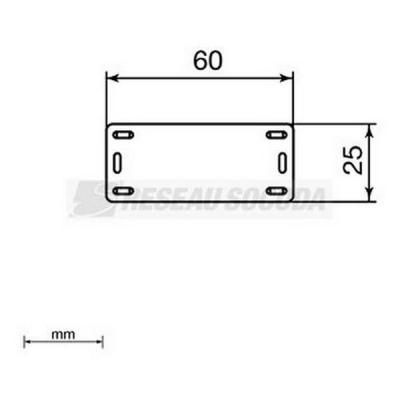  Plaquettes d'identif 25x60 