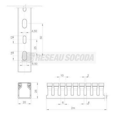  Goulotte c�blage 25x20 