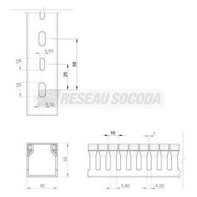  Goulotte c�blage 33x30 