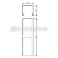  Couvercle blanc 2m 35x35 