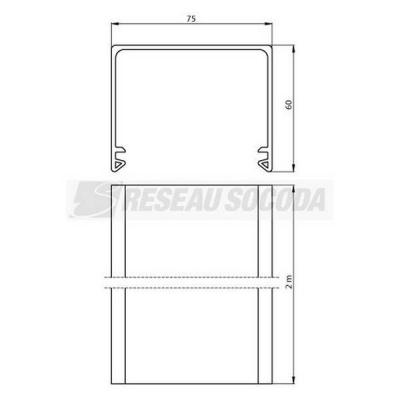  Couvercle blanc 2m 60x75 
