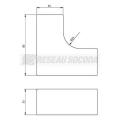  Angle plat blanc 35X35 