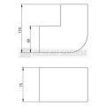  Angle ext�rieur blanc 60x75 