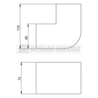  Angle ext�rieur blanc 60x75 