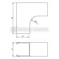  Angle int�rieur blanc 35X35 