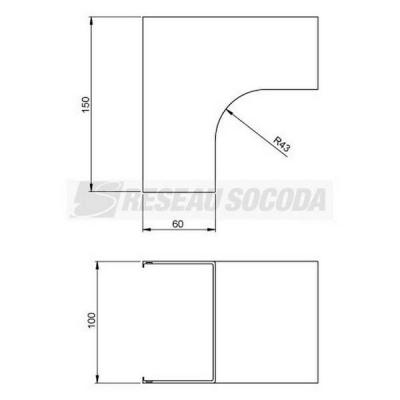  Angle int�rieur blanc 60x100 